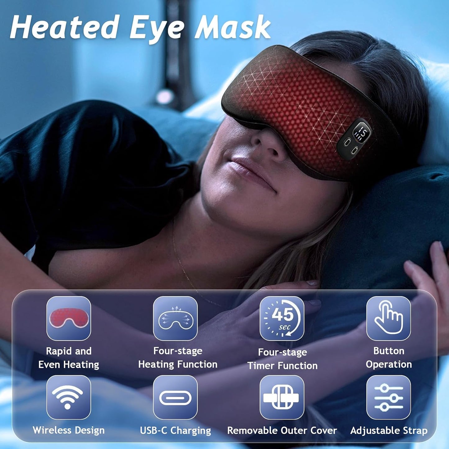 Rechargeable Heated Eye Mask