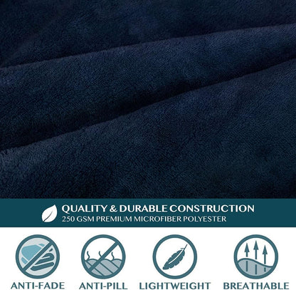 PAVILIA Wearable Blanket with Sleeves for Adult Women Men, Cozy Fleece Warm Wrap Throw with Arms, Gifts for Christmas, Wife