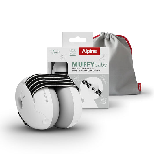 Alpine Muffy Baby Ear Protection for Babies and Toddlers up to 36 Months - CE & ANSI Certified - Noise Reduction Earmuffs - Comfortable Baby Headphones Against Hearing Damage & Improves Sleep - Blush