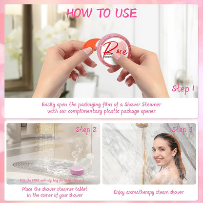 Shower Steamers Aromatherapy 8 Pack - Gifts for Women, Shower Bombs with Essential Oils, Self Care and Stress Relief Stocking Stuffers, Relaxation Birthday Gifts for Women and Men