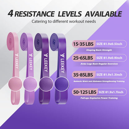 Resistance Bands for Pull Up Assist, Stretch Bands & Exercise Workout Set