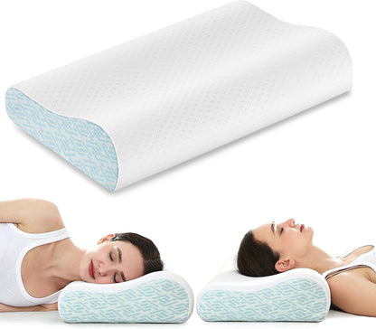 Sleep Apnea Pillow for Cpap Users, Ergonomic Adjustable Memory Foam Cpap Pillows for Side and Back Sleepers, Reducing Air Leaks and Mask Pressure