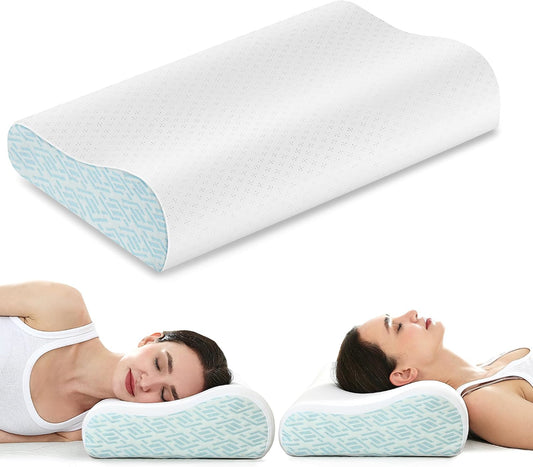Sleep Apnea Pillow for Cpap Users, Ergonomic Adjustable Memory Foam Cpap Pillows for Side and Back Sleepers, Reducing Air Leaks and Mask Pressure