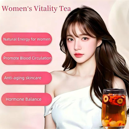 Eastrue Ginger Tea with Goji Berry,Jujube Dates,Longan-Chinese Herbal Tea