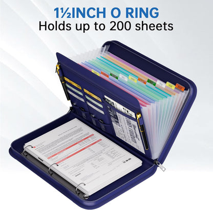 Tamfile Fireproof Accordion File Folder with Handle, Document Organizer