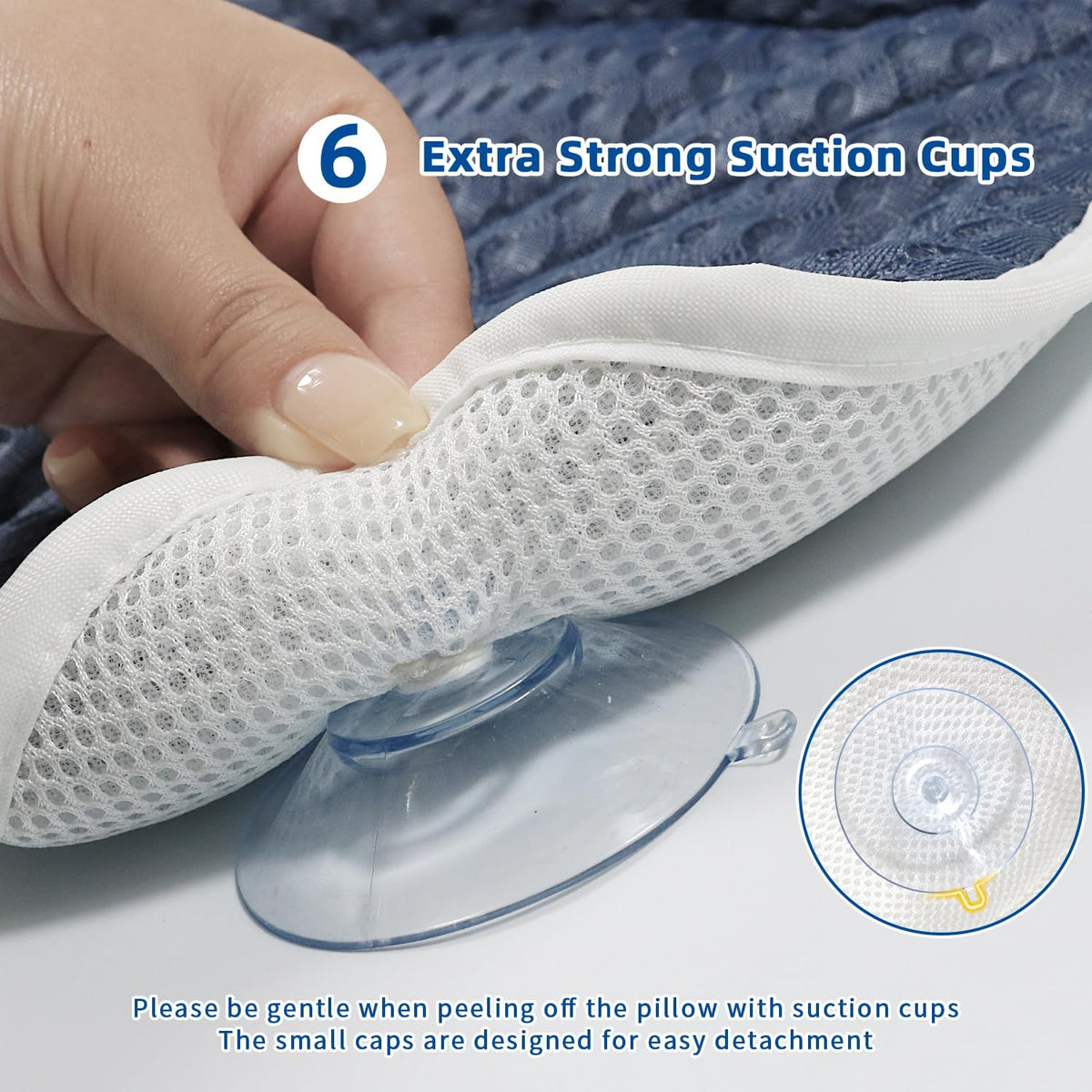 Bath Pillow, Bath Pillows for Tub Neck and Back Support