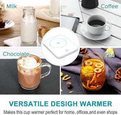 Misby Mug Warmer, Coffee Cup Warmer with Auto Shut Off, Gravity-Induction Coffee Warmer for Desk Use, Coffee Mug Warmer for Coffee Lovers Gift Keep Beverages Coffee Warmer (Black)