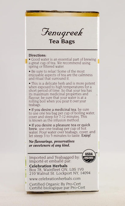 Celebration Herbals Organic Milk Thistle Seed Herbal Tea -- 24 Tea Bags, NET WT.60, 2.11 OZ
