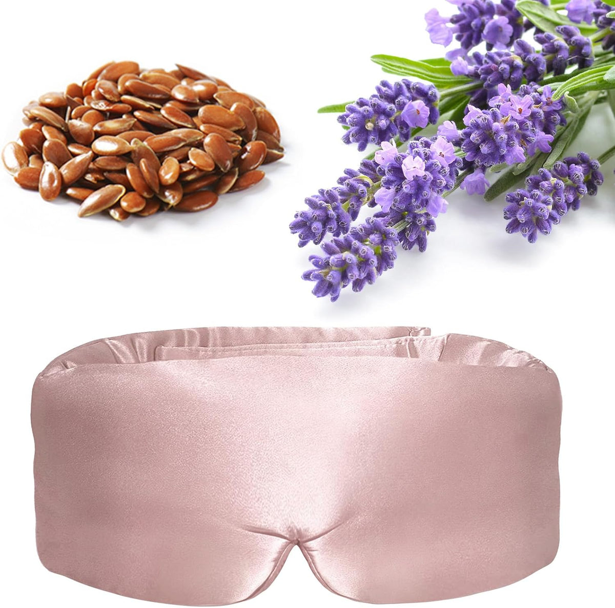 Lavender Heated Eye Mask Weighted Sleep Mask FSA-HSA Eligible Pink