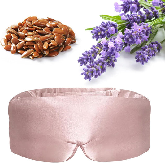Lavender Heated Eye Mask Weighted Sleep Mask FSA-HSA Eligible Pink