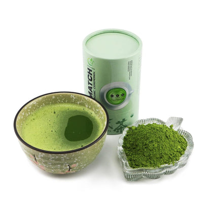 EFOOFAN Organic Ceremonial Matcha Powder, 1st Harvest Shade-Grown, 45g Tin