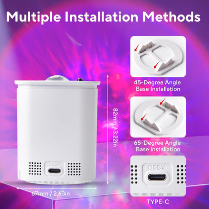 Galaxy Projector for Bedroom, Nebula Ceiling Led Lamp with Remote