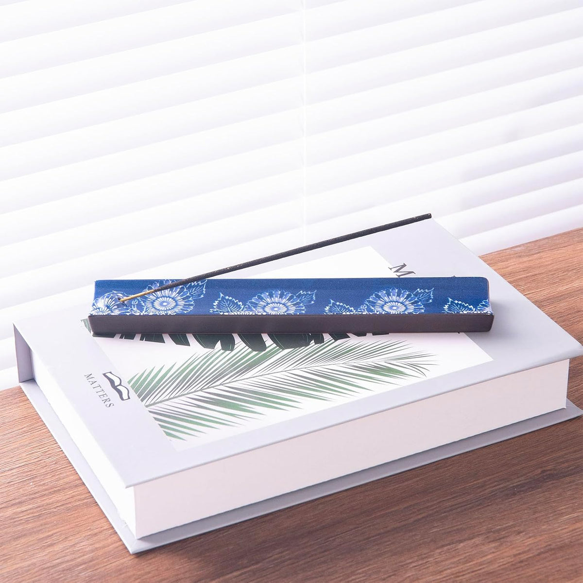 Incense Holder for Sticks, Ceramic Incense Burner with Ash Catcher, Aesthetic Decor for Home, Room & Office, Unique Gifts for Housewarming Yoga, Meditation & Spa