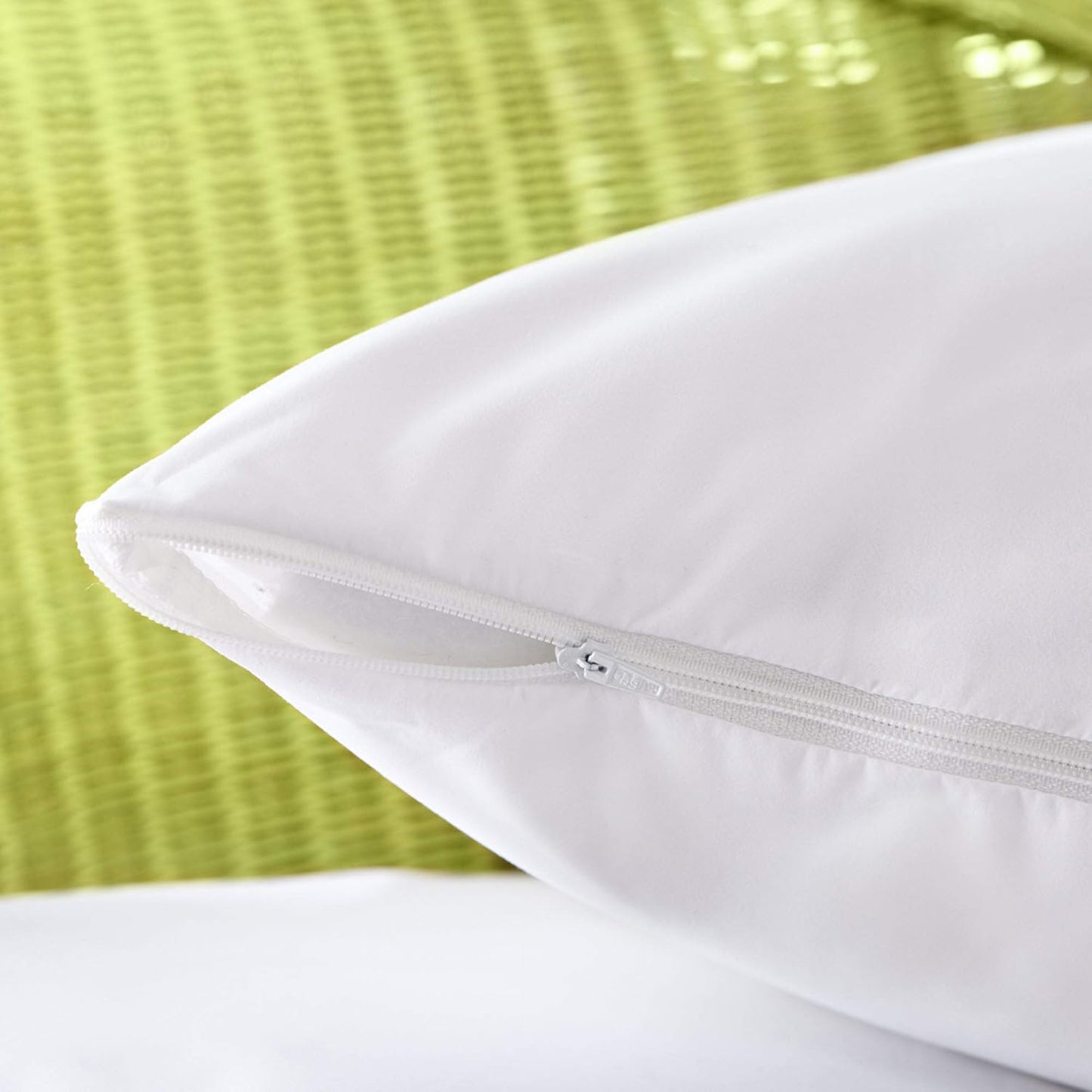 AllerEase 100% Breathable Cotton Pillow Protector for Sleeping, Standard 26" x 20" - 2 Pack