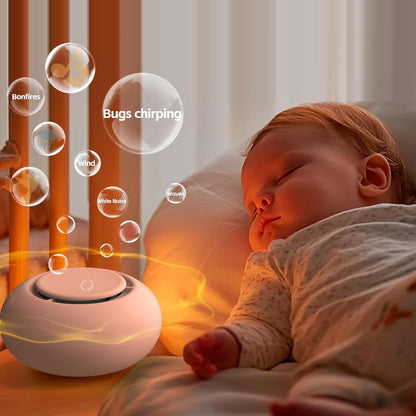 Portable Baby Sound Machine [White Noise for Babies Kids Adults][Timer Function][20 Soothing Sounds][Sleep Soother] 15 Hours Battery Life, Travel,Registry,Gifts,Shower,Clips on Baby Stroller