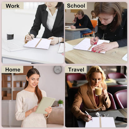 Utron 3 PCS Small Spiral Notebook 5x7, Notebooks for Note Taking, Morandi Spiral Journal Notebook, Work Notebook Small Notebooks 5x7 with Strap, Cute Notebooks for Women 70 Sheets/Note Books
