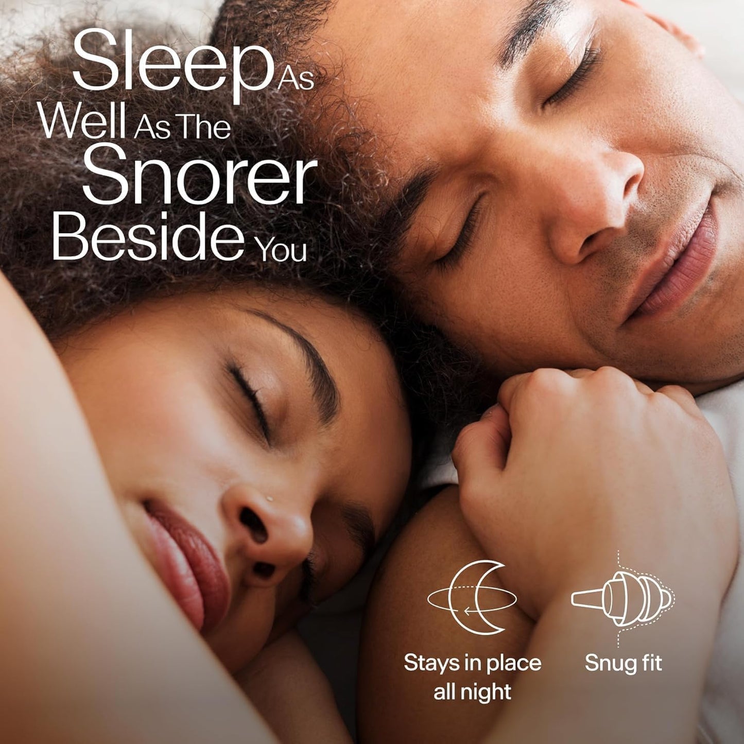 Alpine SleepDeep Earplugs for Sleeping – Side Sleepers & Snoring – Ultra-Soft Noise Reducing Earplugs – 27dB SNR – Hypoallergenic, Silicone-Free – 2 Pairs (S + L)