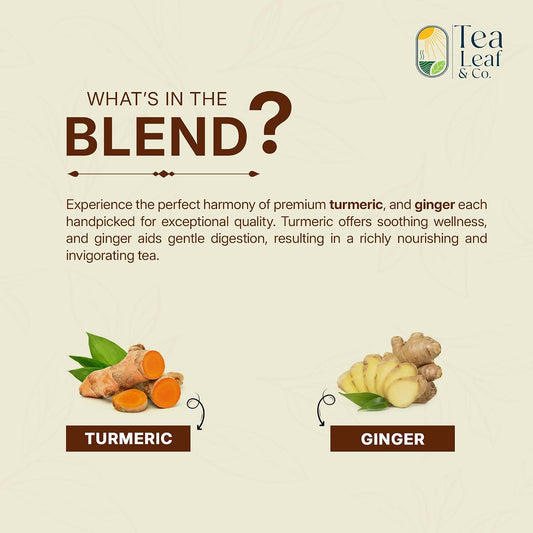Turmeric Ginger Herbal Tea 200gm/7oz, Natural Herbal Infusion, 100 Tea Bags