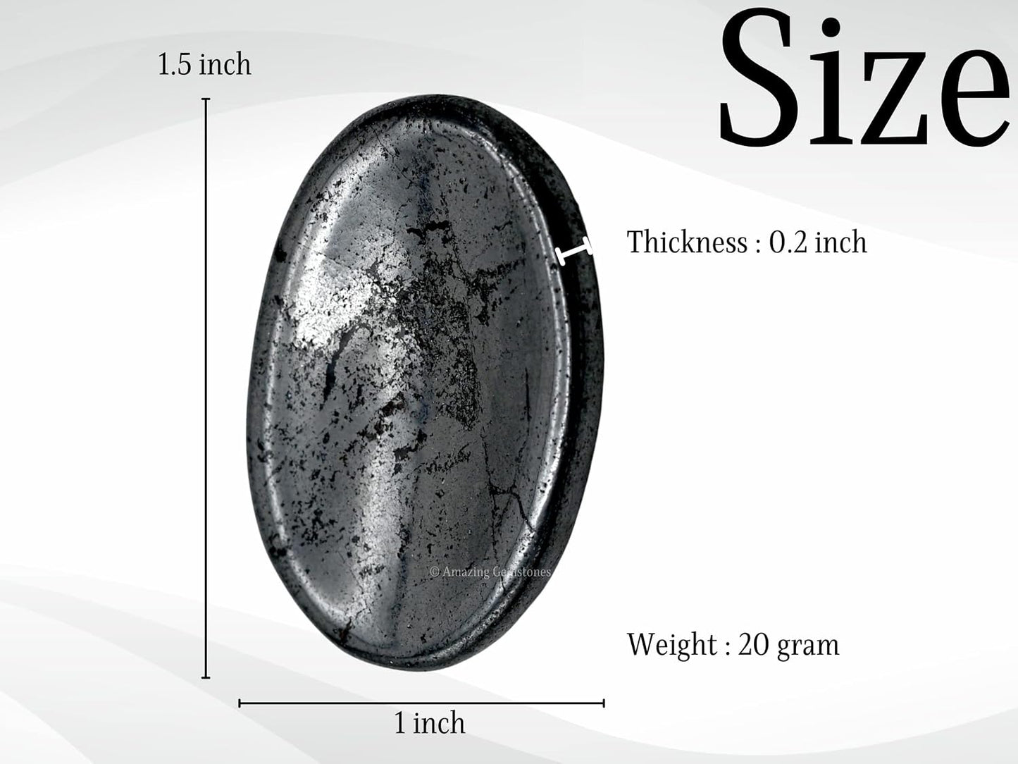 Amazing Gemstone Labradorite Thumb Worry Stone, Anxiety Stone, Healing Crystals - Piedra Crystal Fidget for Gift, Meditation, Calming, Relaxation, Stress Relief - Colors B