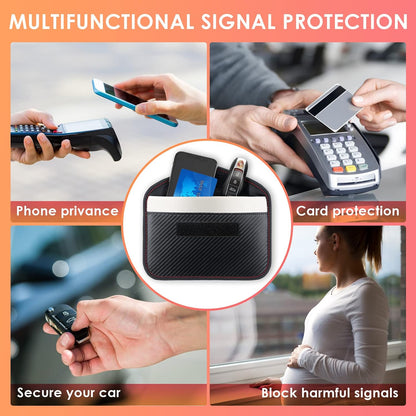 2 Pack Faraday Bags for Phone and Car Keys, Signal Blocking Key Pouch, Anti Theft Car Protection, Cell Phone Keyless Entry Fob Signal Blocking Pouch