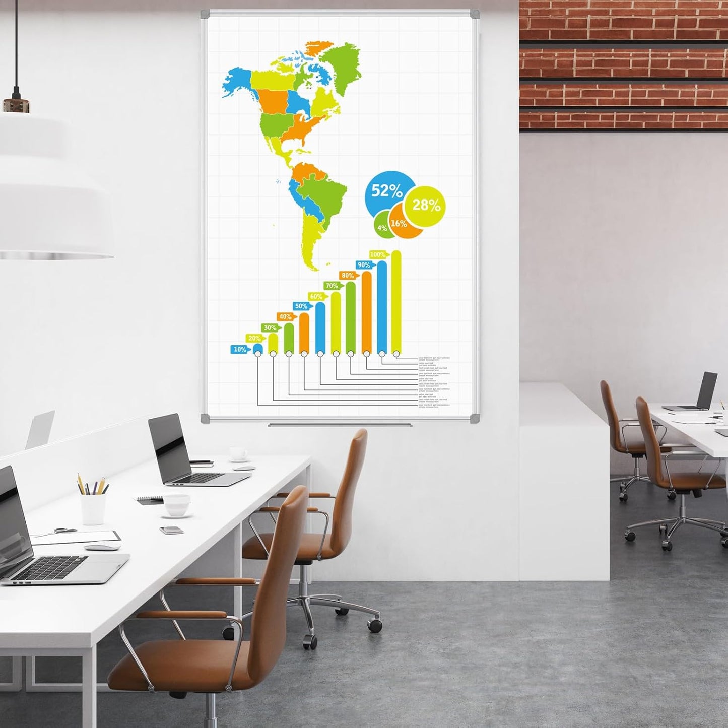 JILoffice Magnetic Dry Erase Calendar Whiteboard, 4 Month White Board Planner 36 X 24 Inch, Black Aluminum Frame Wall Mounted Board for Office Home and School