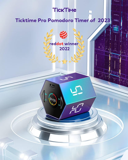 Ticktime T6 Pomodoro Timer Cube for Focus, Study, Work, Task, ADHD, Kitchen