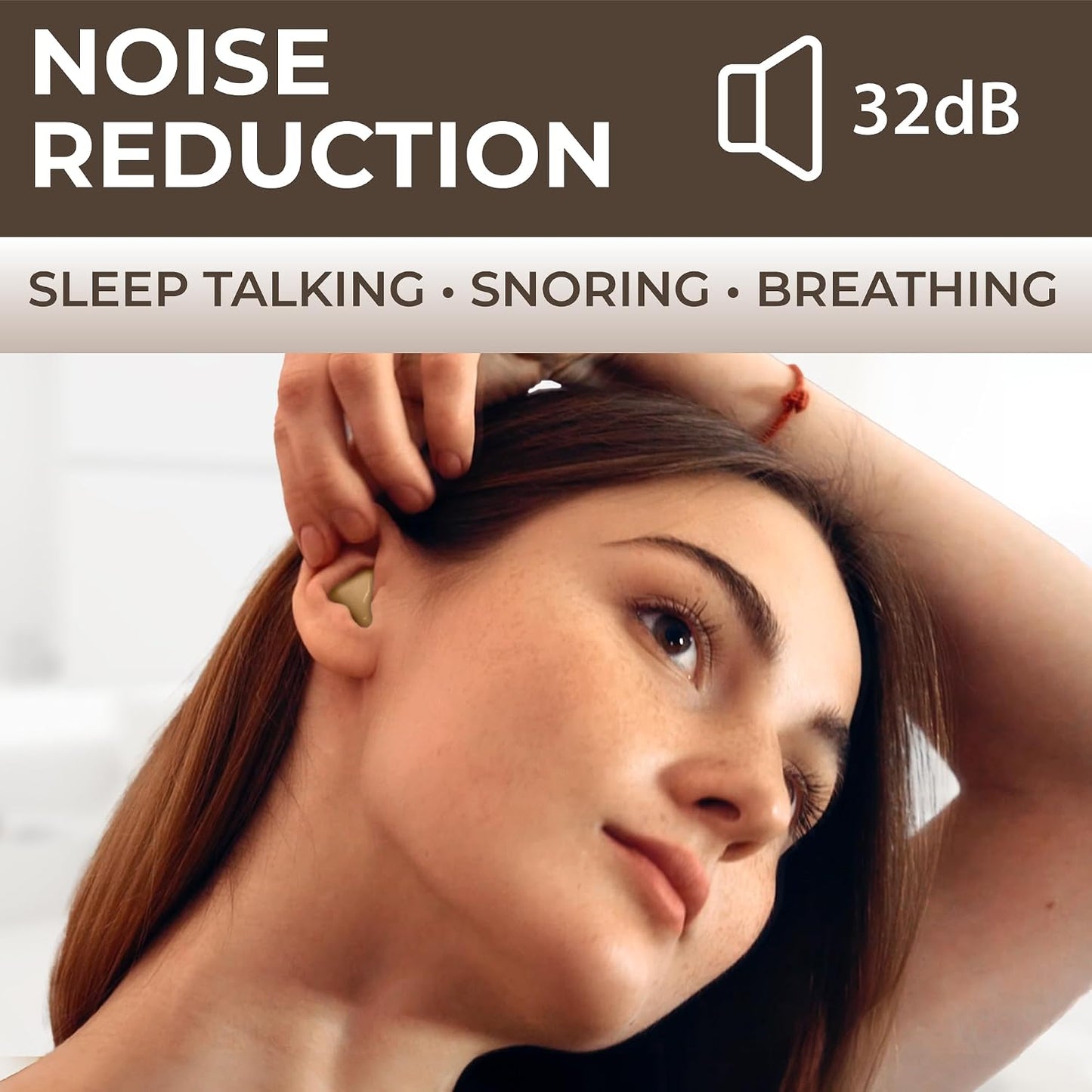 Peace&Quiet PQ Wax Ear Plugs for Sleeping - 30 Silicone Wax Earplugs for Sleeping and Swimming, Gel Ear Plugs for Noise Cancelling, Sound Blocking Level of 32 Db (30 Pillows), Color: White