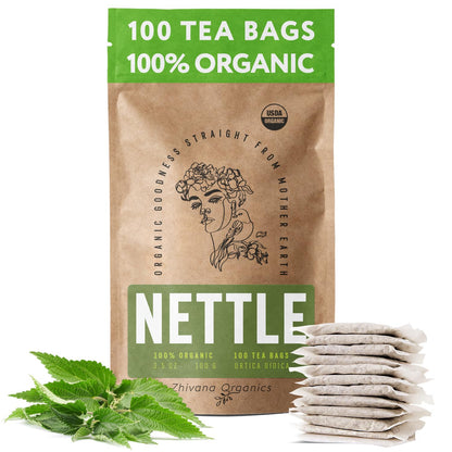 Nettle Tea Organic (100 Tea Bags) - Te de Ortiga - Digestion, Fluid Balance