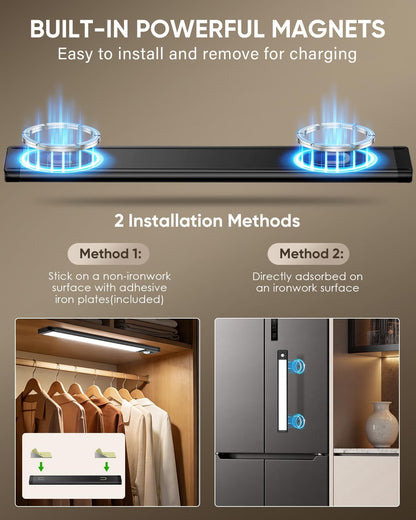 MCGOR 10inch Under Cabinet Lighting, Wireless Motion Sensor Light