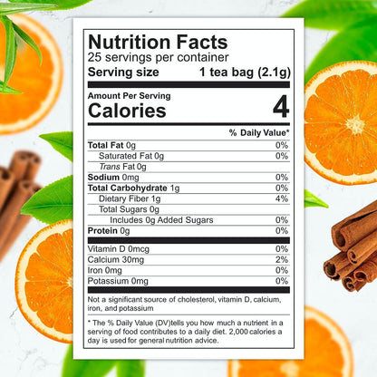 Total Tea Slimming Detox Caffeine Free Chamomile Hibiscus Ginger Root