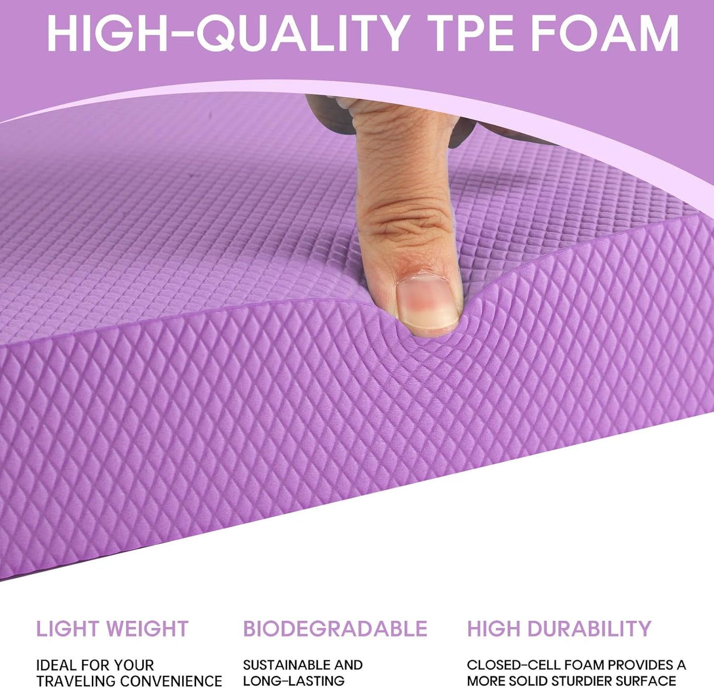 Balance Pad – Stability Trainer for Balance, Stretching, Physical Therapy, Exercise, Mobility, Rehabilitation and Core Training Non-Slip Closed Cell Foam Premium Balance Pad Knee Pad