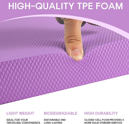 Balance Pad – Stability Trainer for Balance, Stretching, Physical Therapy, Exercise, Mobility, Rehabilitation and Core Training Non-Slip Closed Cell Foam Premium Balance Pad Knee Pad