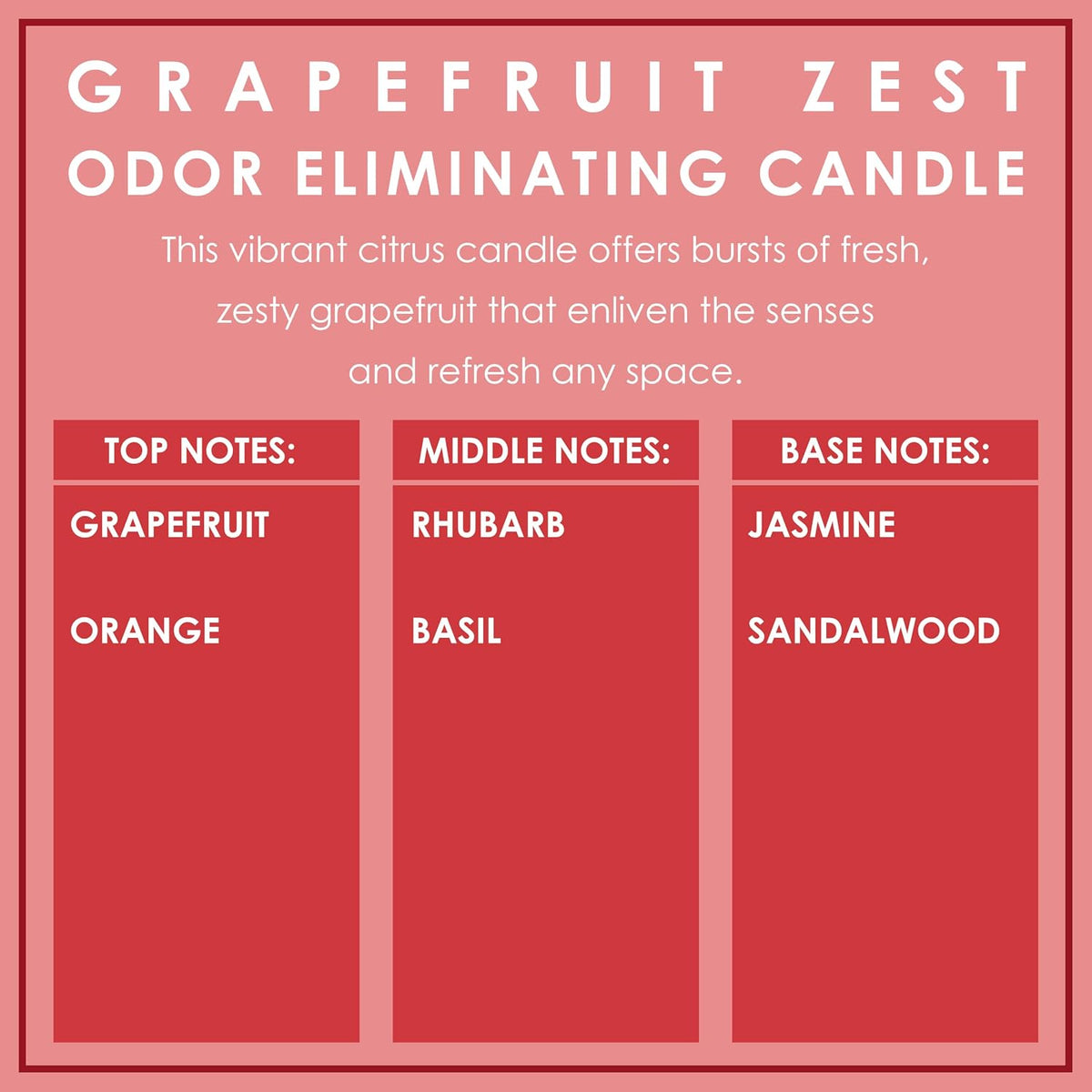 Vanilla Bean Odor Eliminating Highly Fragranced Candle - Eliminates 95% of Pet, Smoke, Food, and Other Smells Quickly - Up to 80 Hour Burn time - 12 Ounce Premium Soy Blend - Colors A