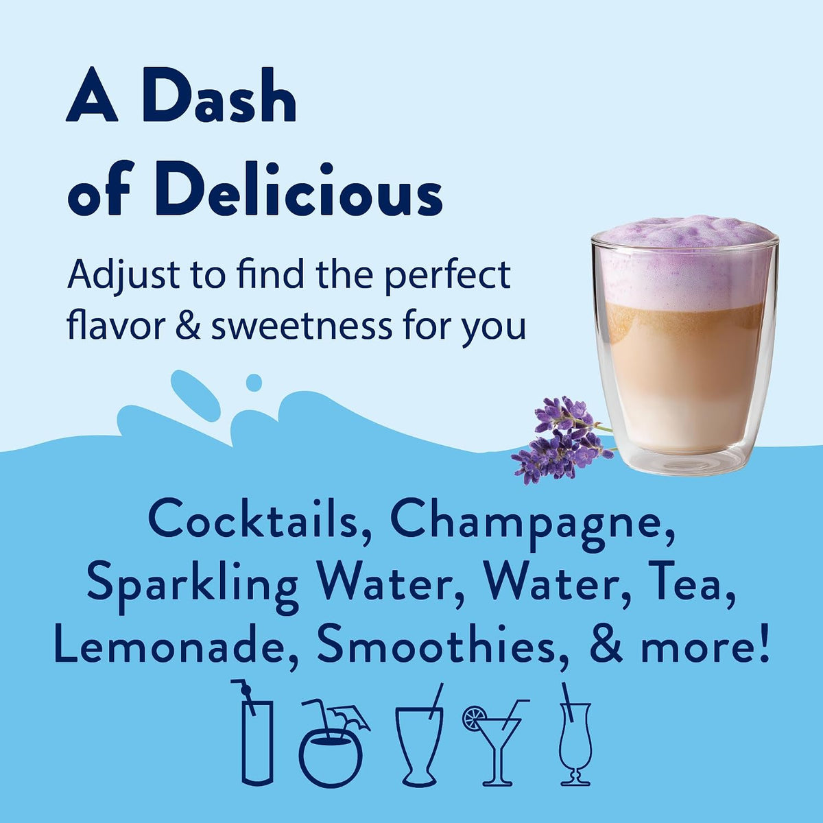 Jordan's Skinny Mixes Lavender Syrup for Drinks, 25.4 fl oz
