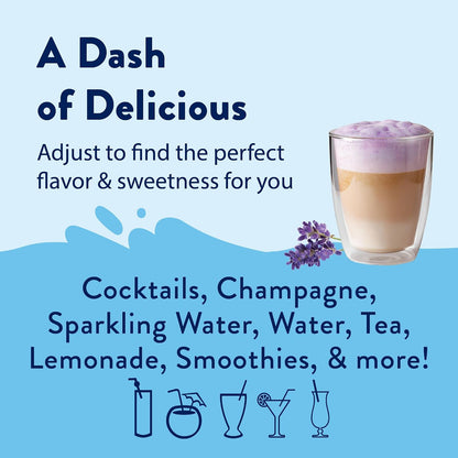 Jordan's Skinny Mixes Lavender Syrup for Drinks, 25.4 fl oz