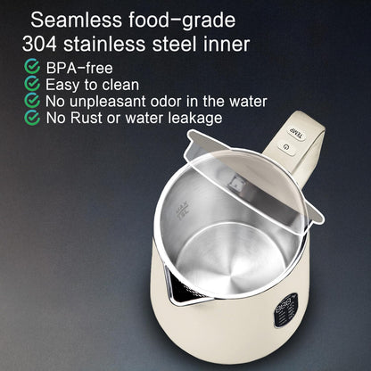 1.5L Electric Kettle Temperature Control, Green