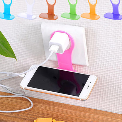 Toddmomy 8 Pcs Folding Mobile Phone Wall Hanger Storage with Cord