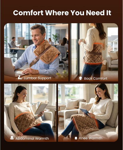 BOB AND BRAD TheraHeat Far Infrared Weighted Heating Pad for Back, Shoulder