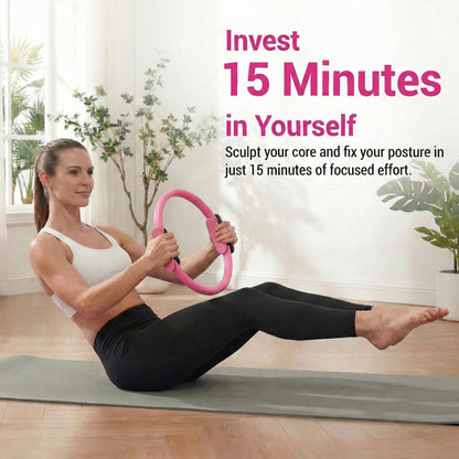 At Home Pilates Kit for Women, Home Workout Pilates Equipment Set with Pilates Ring, Ball, Pedal Resistance Band, Resistance Bands, Yoga Strap, Bag, Pilates Essentials Kit for Starter, Beginners