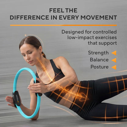 Pilates Ring Circle, Magic Circle Pilates Ring, Inner Thigh Exercise Equipment, Fitness Rings for Women, Thigh Master Inner Thigh Exerciser, Yoga Ring Pilates Equipment for Home Workouts