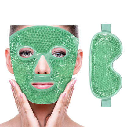 ZNÖCUETÖD Cold Face Ice Mask Facial Ice Pack, Hot Cold Compress for Face