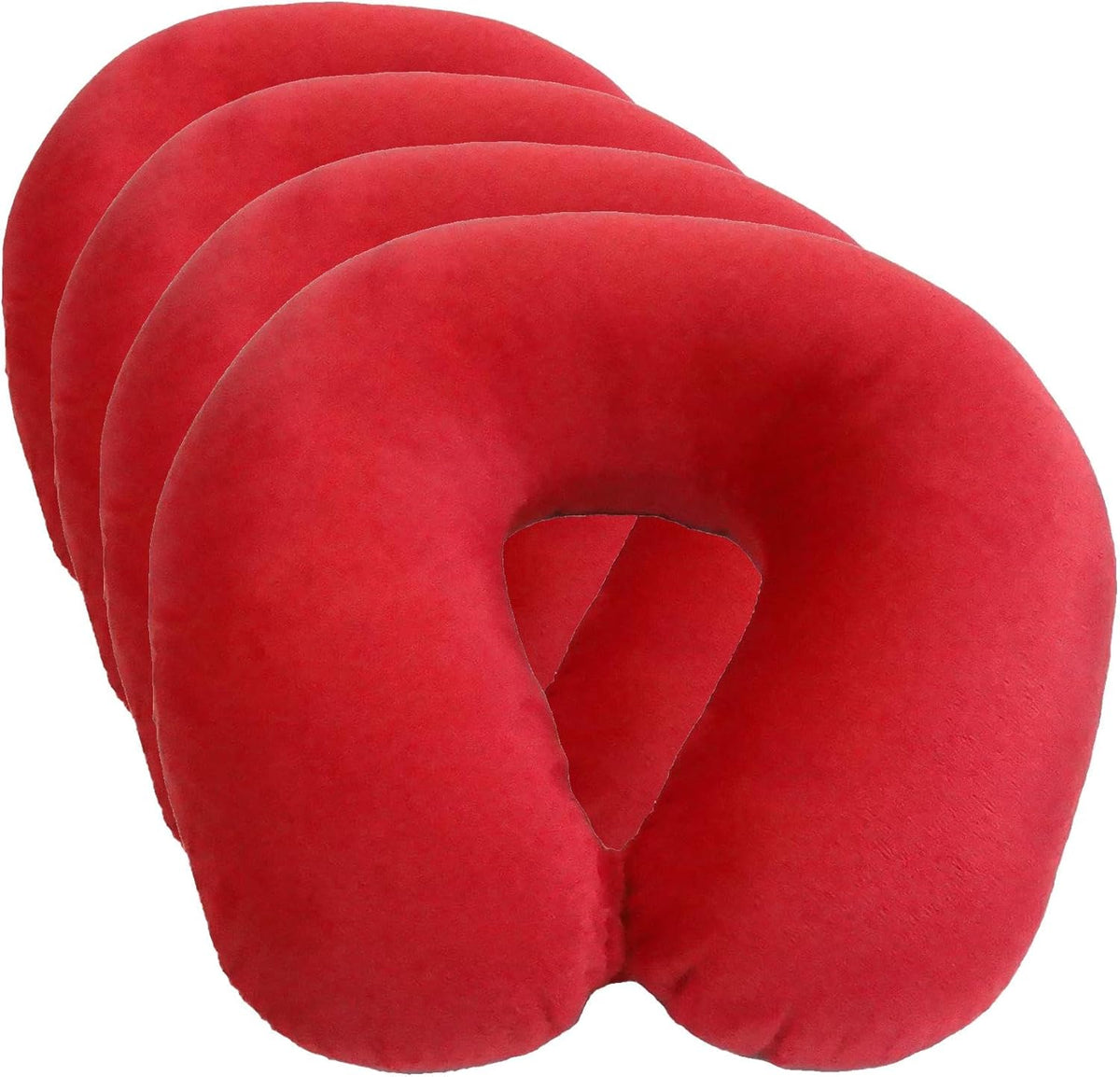 Wolf Essentials Adult Fleece Travel Neck Pillow for Airplane, Charcoal