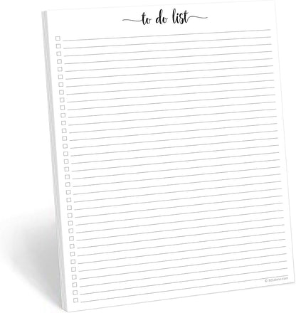 321Done To Do List Notepad, 5.5x8.5 Inches, 50 Sheets, College Ruled