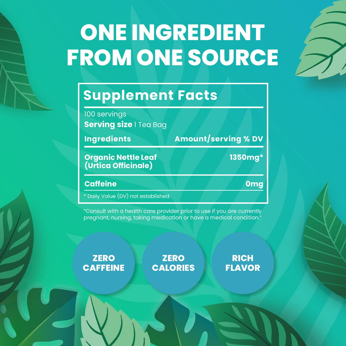 Organic Nettle Leaf Tea | Eco-Friendly Tea Bags | Non-GMO Caffeine Free Tea With Zero Sugar | Cederberg Tea Company.