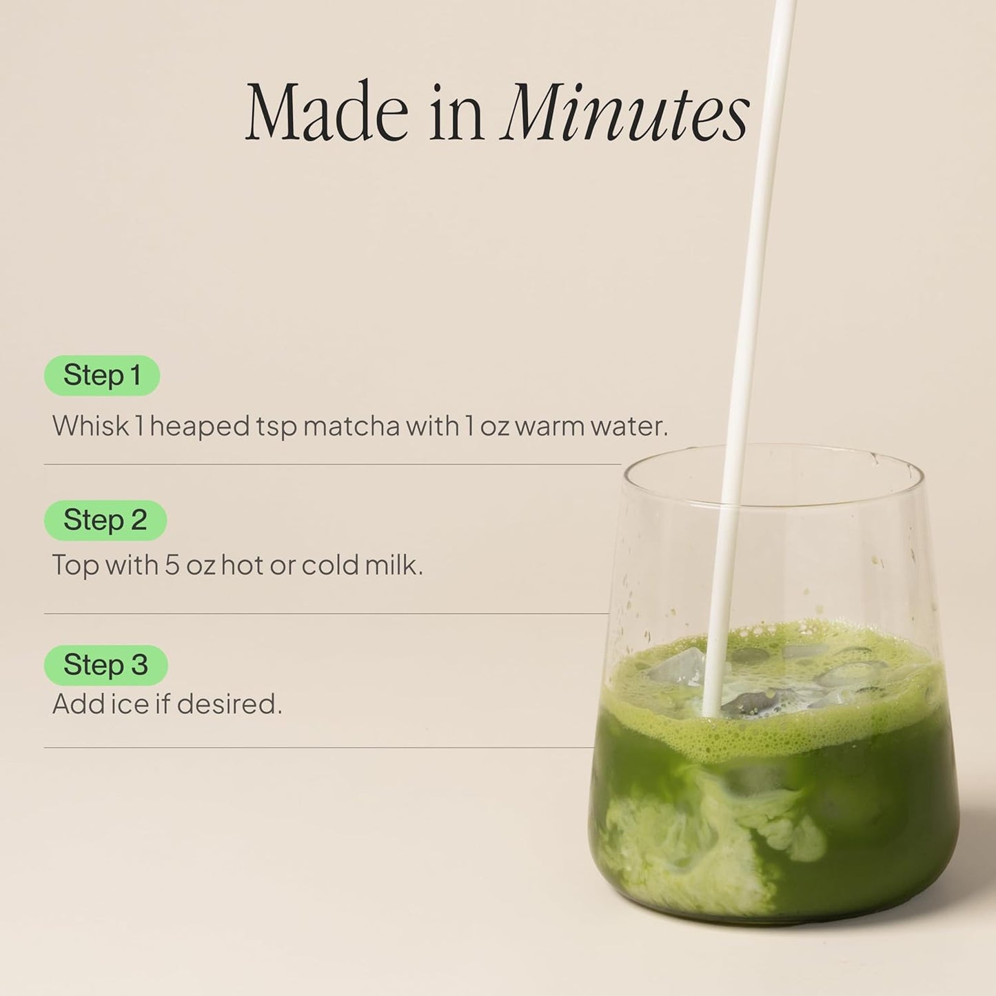 Morning Made Vanilla Ceremonial Grade Matcha Powder - USDA Organic Japanese Green Tea Matcha Powder from Uji Japan - Vegan, Gluten-Free, Resealable Tin (10.6 oz, 60 Servings)