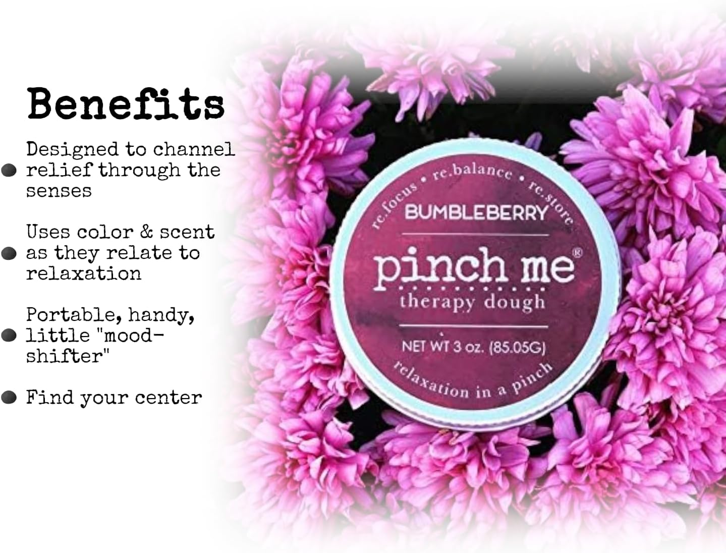 Pinch Me Therapy Dough - Holistic Aromatherapy Stress Relieving Putty - 10 Ounce Spa Scent