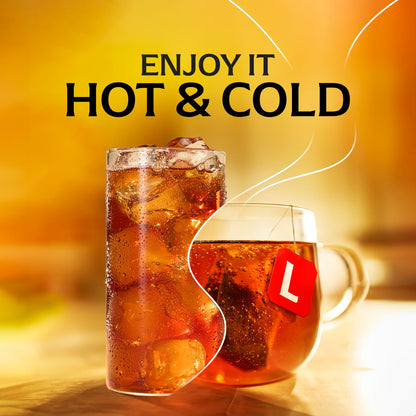 Lipton Black Tea Bags, Hot or Iced High Caffeine Tea, 100 Total Bags