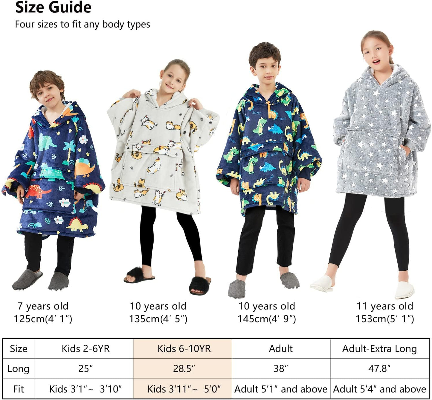 KFUBUO Wearable Blanket Hoodie for Adults Sherpa All Patterns Cat Oversized Sweatshirt Blanket with Pockets for Women