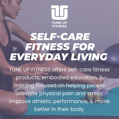 YOGA TUNE UP® Therapy Balls in Tote by Tune Up Fitness - Massage Balls for Trigger Point, Pressure Point & Myofascial Release - Use as Single or Peanut Ball for Pain Relief & Relaxation (Apple Green)
