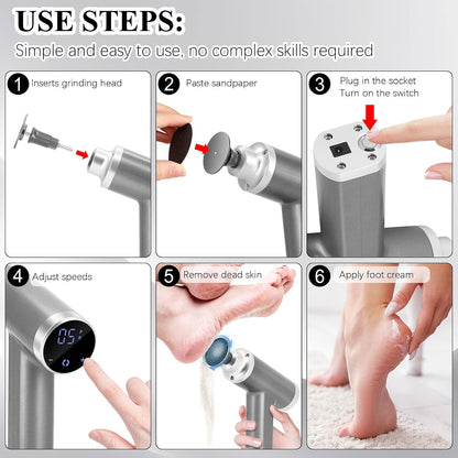 Upgraded Electric Foot Callus Remover for Feet 4500rpm